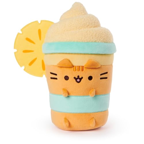 Peluche Pusheen chat orange en forme d'ananas de 24 cm aux finitions soignées