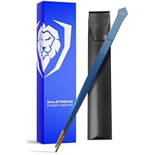 Dalstrong Chef Tweezers Professional Kitchen Tongs-10 high-precision Tweezer Tongs for Cooking - Stainless Steel Blue w/vTitanium Coating-BBQ, Plating, Multi-use