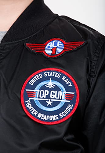 ALPHA INDUSTRIES MA- 1 Patch Kids Giacca, Black, 6...