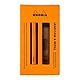 Rhodia 9357C - Rhodia scRipt étui & recharges orange