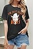 hohololo Halloween Tshirts Women I'm Just Here for The Boos T-Shirt Ghost Shirt,Grey-A,L #1