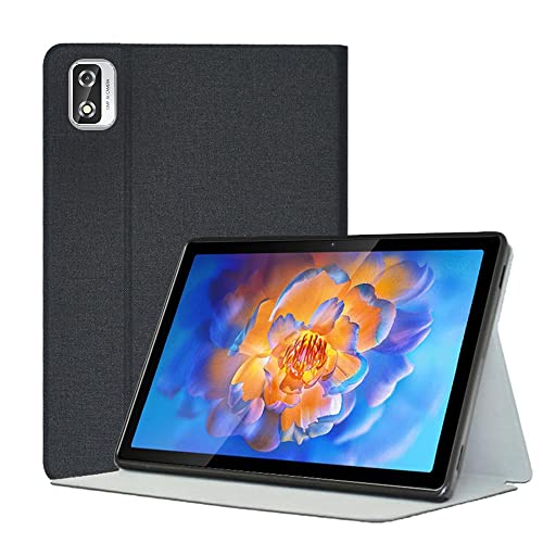 YGoal Funda para Blackview Tab 12 Pro - Ligero Multiángulo PU Cuero y TPU Back Case Business Folio Carcasa para Blackview Tab 12 Pro 10.1 Pulgada Tablet, Negro
