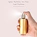 Gsteng 2pcs 50ml Glass Spray Bottle for Perfume,Refillable Travel Perfume Atomizer Bottles,Gold Portable Cologne Atomizer Empty Bottle. (Gold*2)