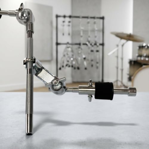 Abrazadera adaptadora para soporte de platillos, metálica y ajustable, hardware musical para batería miniatura 2