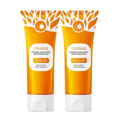 Orange Exfoliating Gel Lf16-35, 2025 Gel Exfoliante Facial Hidratante y Purificante con Enzimas de Naranja, Limpieza Profunda e Hidratación para Rostro y Cuerpo(2pack)