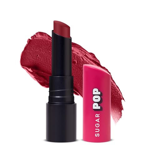 Image of SUGAR POP Ultrastay Transferproof Lipstick | 100% Transferproof | Waterproof Matte Lipstick | Vitamin E | 4 gm - 20 Wine Wonder