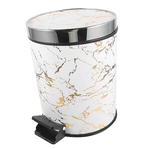 Caneca de basura rectangular con pedal Mobestech 8L miniatura 1