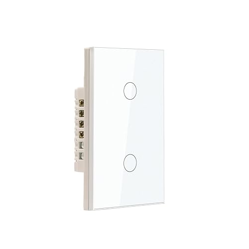 Miniatura 12 de Interruptor de luz inteligente WiFi, requiere cable neutro, interruptor de pared de 3 botones de una sola banda, 2.4 GHz, funciona con Alexa, 110 –