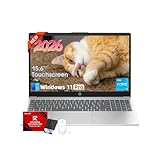 HP 15.6 Laptop Computer 2026, 16GB RAM, 512GB SSD, 15.6'' Touchscreen Anti-Glare Display, Windows 11 Pro, AI Copilot, Intel 13th Gen Core i3(Up to 4.5GHz), w/Patented Accessory