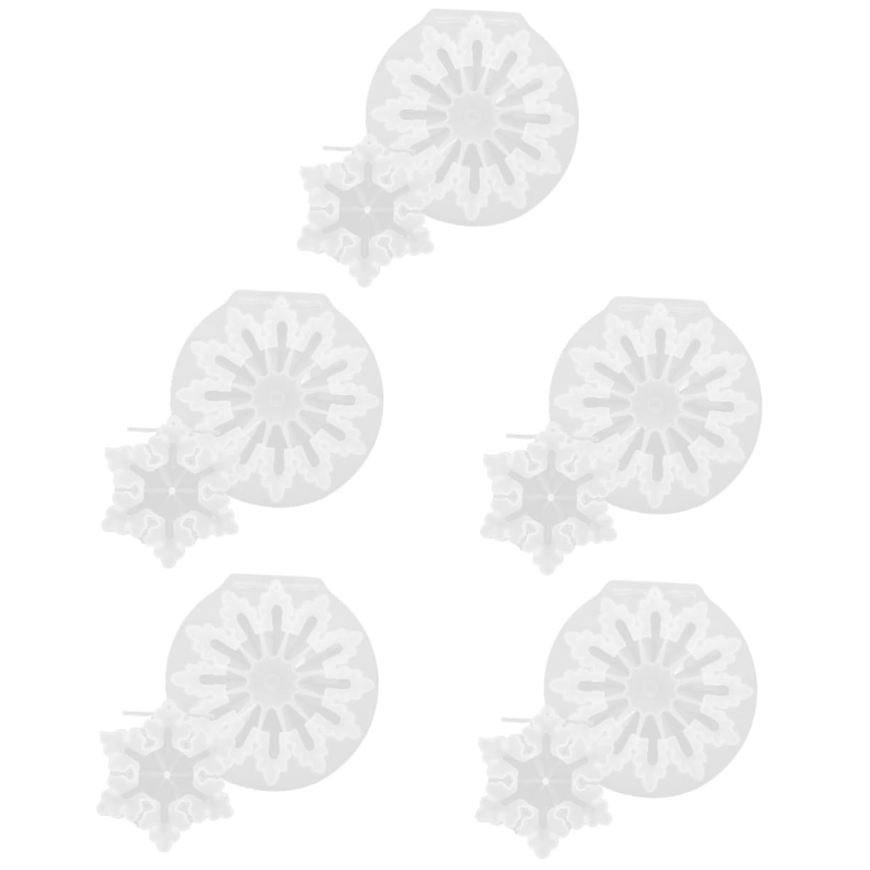 ABOOFAN 10pezzi Stampi Silicone Per Creare Decorazioni Fiocco Di Mold Per Resina Artigianato Fai Te Per Natale e Decorazioni Invernali Facile Da Usare e Demoulding