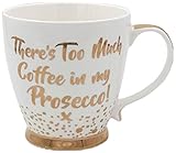 Lustiges Geschenk The Leonardo Collection LP92914 Tasse aus feinem Porzellan, goldfarben