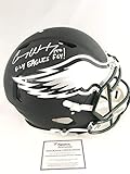 PHILADELPHIA EAGLES CARSON WENTZ Signed FS BLACK MATTE AUTHENTIC HELMET FANATICS - Autographed NFL...