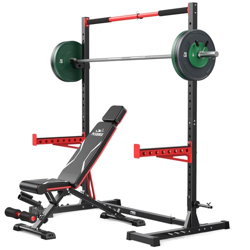 Image of FLYBIRD SR1 Squat Rack, Adjustable Power Rack for 6FT /7FT Barbells