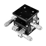 harayaa Robuste Manuelle 60 X 60 Mm Lineartisch Lagerverstellung für 3 Achsen XYZ Linearplatten, für Präzisionsmessungen in Optischen Laboren