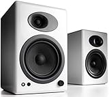 Audioengine A5+ Classic 150W Altavoces de estantería | Amplificador Analógico Incorporado | Control Remoto | Entradas RCA y 3.5mm. | Cables Incluidos (Blanco) Audioengine A5+ Classic 150W Altavoces de estantería | Amplificador Analógico Incorporado | Control Remoto | Entradas RCA y 3.5mm. | Cables Incluidos (Blanco)