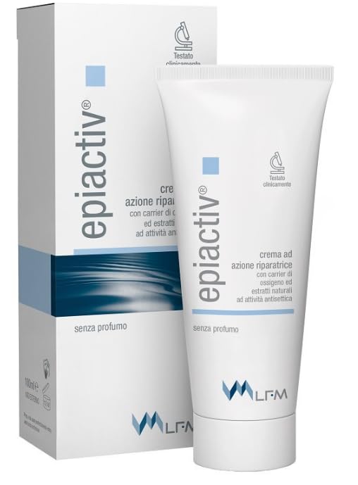 Epiactiv Crema Azione Riparatrice, Trattamento Dermatologico Rigenerante, con Carrier di Ossigeno ed Estratti Naturali, 100 ml