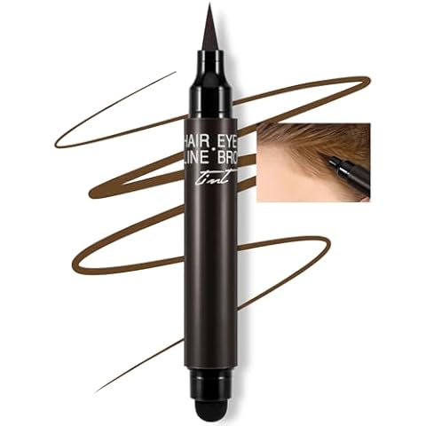 Boobeen 2 in 1 Hairline Roots Stick, Multi-Use, Cover Filler Thin Hair Root Touch Up and Drawing Eye Liner Eyebrow, Long-lasting Waterproof Cover