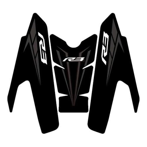 Protège réservoir YZF-R3 en cuir givré premium pour un style moto racé - 7