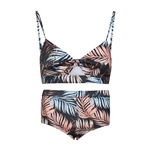 Bikini bandeau fille Flamant rose fleuri La-V 140-146 cm pour enfant