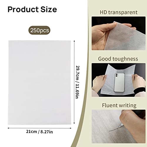 100 Sheets Sketching Tracing Paper, Translucent Artists Trace Paper Pads, Vellum Paper Jackets Clear Carbon Drafting Paper For Trace Images, Pencil Sketching, Bag Shoe Fillers(A4 Size, 210X 297Mm)… #TOP1