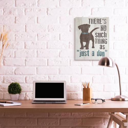Image of Stupell Industries Dog Phrase Comic Landscape, 24 x 30 Inch Canvas Wall Art