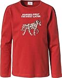 s.Oliver Junior Girl's Langarmshirt, rot, 92/98