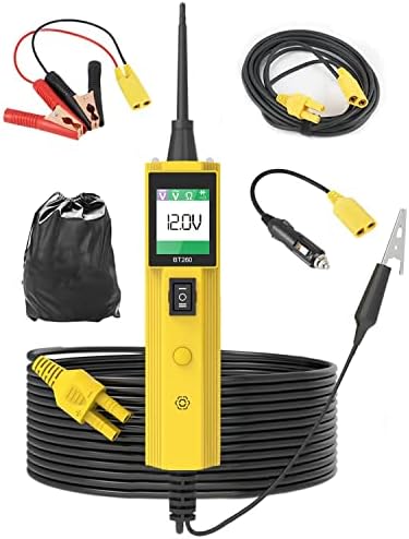 VKALTUL Power Circuit Probe Tester Automotive Kit , Car Electrical Tester with 32ft Extension Cable for 6V/12V/24V Vehicle/Boat/ Motorcycle//Truck