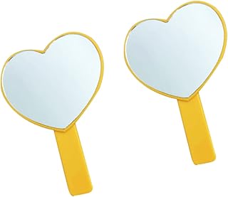 Espejo de maquillaje en forma de corazón, peq...