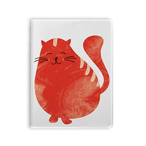 Carnet de notes orange motif chat souple pour ne plus perdre vos idées