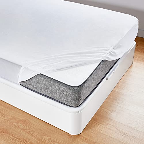 Miniatura 3 de Pikolin Home - Protector de Colchón Impermeable Rizo y Transpirable Absorbente, Certificado Oeko-Tex, para Cama de 90, hasta 32 cm de Altura - Cubrecolchón 90 x 190/200 cm