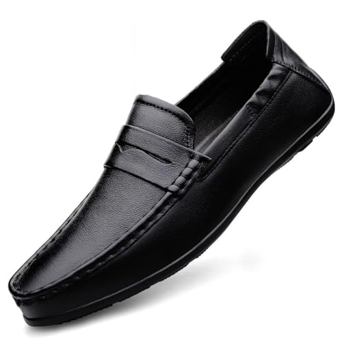 YZABEL Men's Slip-On Leather New Oxford Shoes Business Casual Formal Shoes Office Work Low Top Dress Shoes Plus Size Casual Business Pointed Toe Suit Shoes