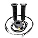 Royitay Mini Dirt Bike Twist Throttle Accelerator Handle Grips and 50" Cable Assembly with Kill Switch For 7/8" 22mm Handlebar 49CC 80CC Motorized Bicycle Push Bike Quad Pocket