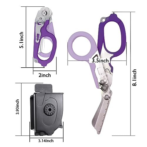 Elegital Emergency Response Shears,Foldable Trauma Shears For Outdoor Camping Rescue Shears Tools thumb #1