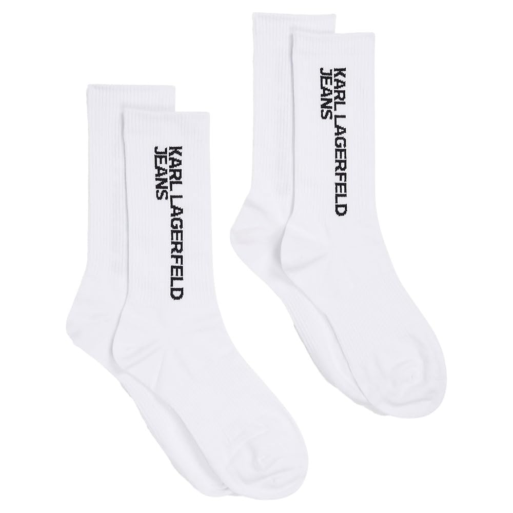 KARL LAGERFELD JEANS Zestaw skarpet z logo essential (2 szt.) Mężczyźni Klj Essential Logo Socks, 2 Pack