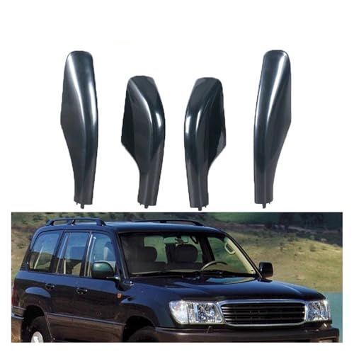 Cache-barres de toit noir embout rail de toit LC100