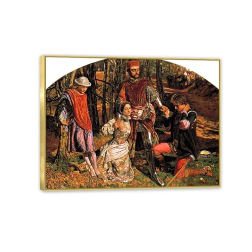 William Holman Hunt toile cadre doré pour grand mur vide salon