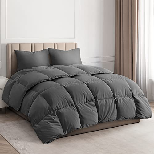 Image of CGK Unlimited Comforter Duvet Insert - Warm, Lightweight & Breathable Queen Size Down Alternative Set - Hotel Quality Bedding - Dust & Spore-Resistant Fibers Ideal for Allergies - Lightweight Duvet