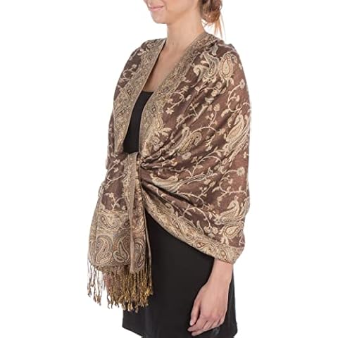 Sakkas Estola Paisley Pashmina Chal Cover