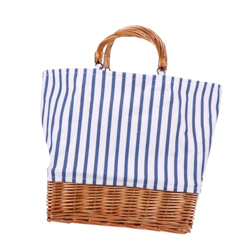 Cabas bleu en toile léger pour ranger vos paquets - 6