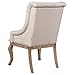 Coaster Home Furnishings - Brockway - Set of 2 Fabric Arm Chairs - Button Tufting, Nailhead Trim, Rolled Arms - Transitional - Dining Room and Kitchen - Cream and Barley Brown - 110293