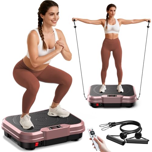 Image of AoraPulse Vibration Plate Exercise Machine, Vibration Plate for Lymphatic Drainage Weight Loss, 400 Lbs Capacity Full Body Workout Vibrate Fitness Platform for Home Women Men