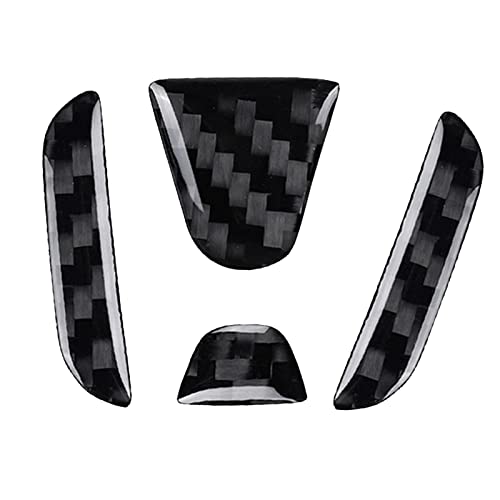 Image of Compatible with Car Rear Tailgate Emblem Logo Trim Accessories Carbon Fiber Emblem Badge Decal Cover Sticker for Honda Accord 10th Gen 2018-2024,Black