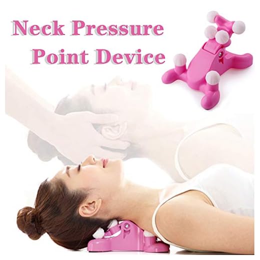 Cervical Spine Alignment Chiropractic Pillow,Neck and Head Pain Relief Back Massage Traction Device Support Relaxer, Tension Headache Relief, 6 Trigger Point Therapy, Improved Mobility