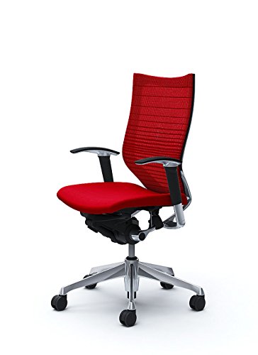 オカムラ オフィスチェア バロン ハイバック 可動肘 座クッション レッド CP85BR-FGR9