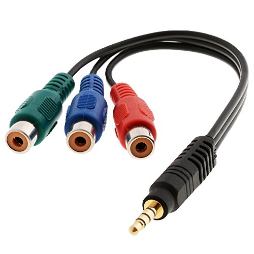 DELOCK CABLE 3 X RCA FEMALE STEREO JACK MALE 3.5 MM 4 PIN