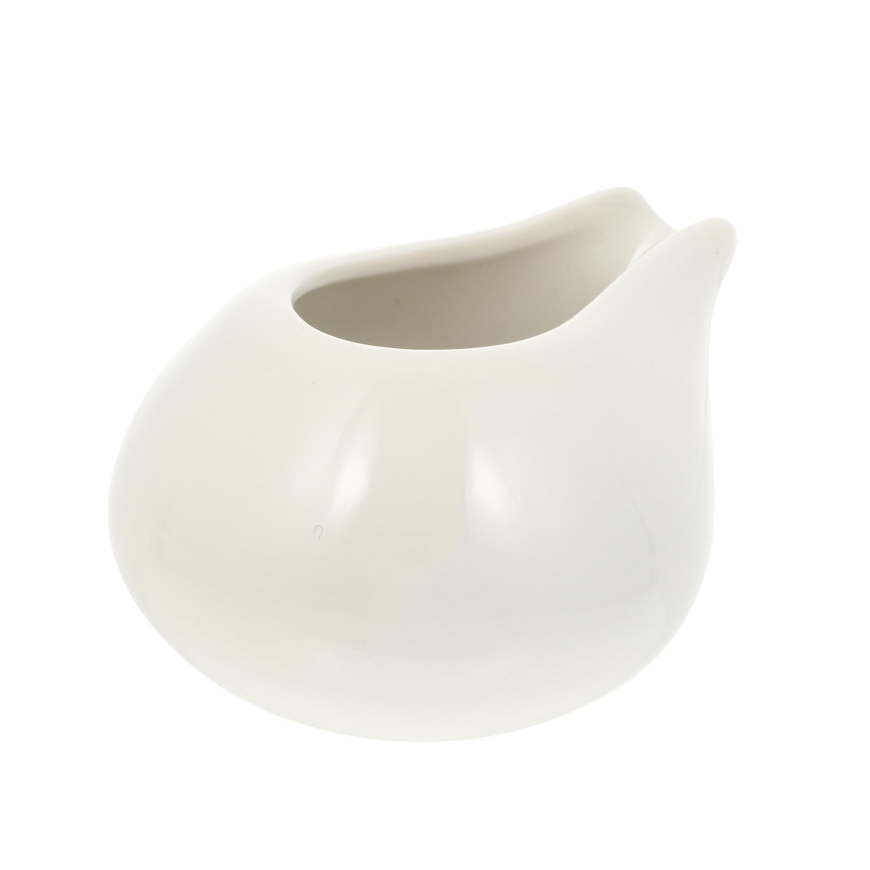 HOLIDYOYO Handleless Juice Bucket Sauce Cup Syrup Pitcher Buttercream Coffee Creamer Sauce Jugs Mini Condiments Pour Multifunctional Sauce Jug Creamer Pitcher Without Handle Ceramics White