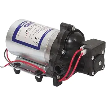 Crescent Enterprises Shurflo On Demand Diaphragm Pump 1 2In. Ports, 180 Gph, 12 Volt Motor, Model