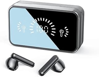 TopPicks True Stereo with Super Battery Capacity and True Digital Mirror Display S20 Wireless Headphones TWS In Ear Bluetooth 5.3 Wireless Earbuds