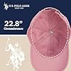 U.S. Polo Assn. Men's U.s Polo Assn. Cotton Adjustable Curved Brim With Embroidered Small Pony Logo Baseball Cap, Pink, One Size UK #5