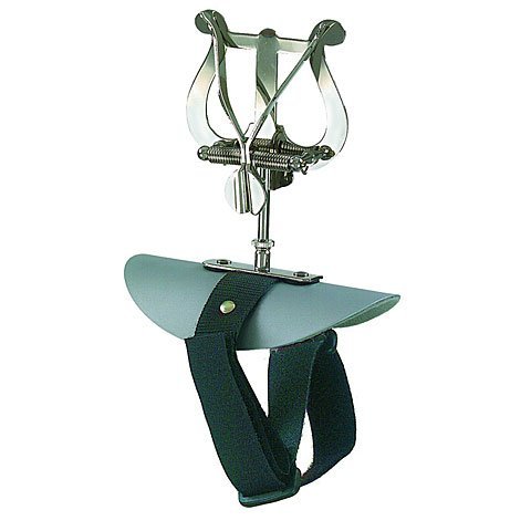 Riedl Flötenmarschgabel Alu / Klett - vernickelt, Lyra mittel